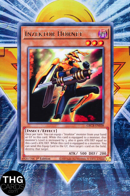 Inzektor Hornet GRCR-EN038 1st Edition Rare Yugioh Card Playset