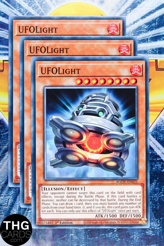 UFOLight AGOV-EN021 1st Edition Common Yugioh Card Playset