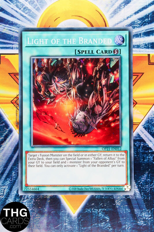 Light of the Branded OP21-EN012 Super Rare Yugioh Card