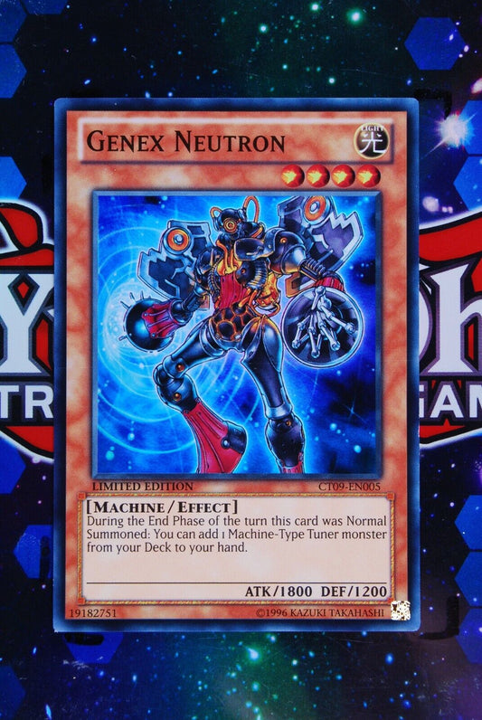 Genex Neutron CT09-EN005 Super Rare Yugioh Card Limited Edition