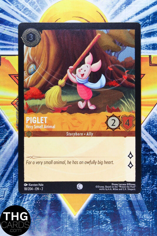 Piglet, Very Small Animal 18/204 Foil Common Lorcana Rise Floodborn Card