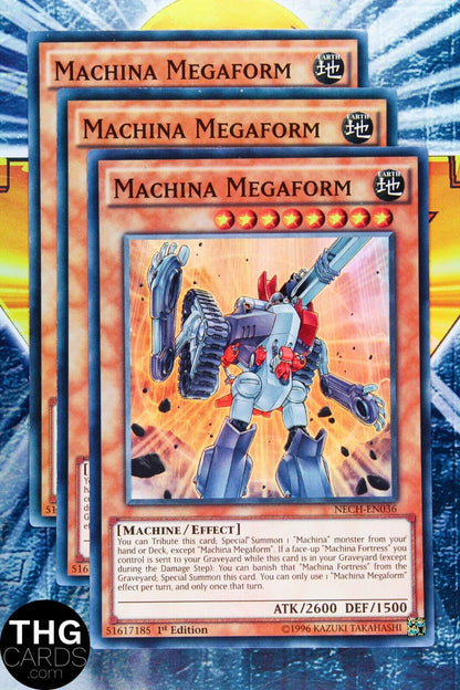 Machina Megaform NECH-EN036 1st Edition Super Rare Yugioh Card Playset