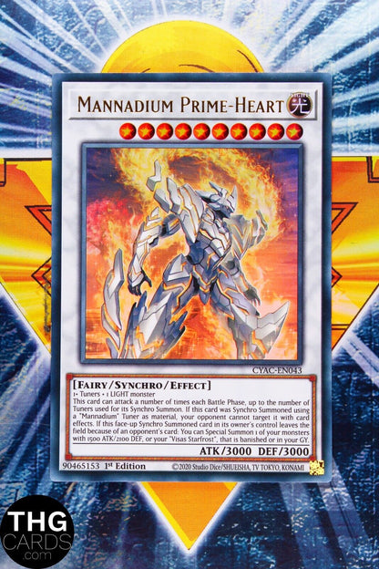 Mannadium Prime-Heart CYAC-EN043 1st Edition Ultra Rare Yugioh Card