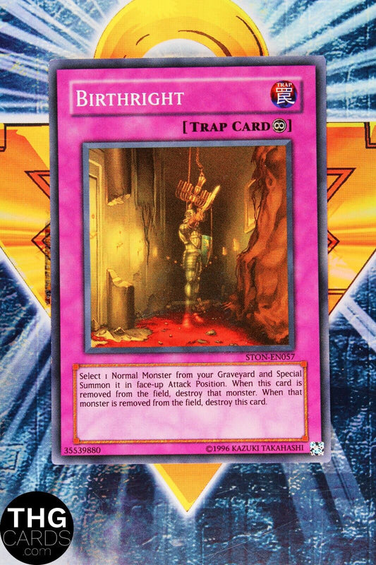 Birthright STON-EN057 Super Rare Yugioh Card