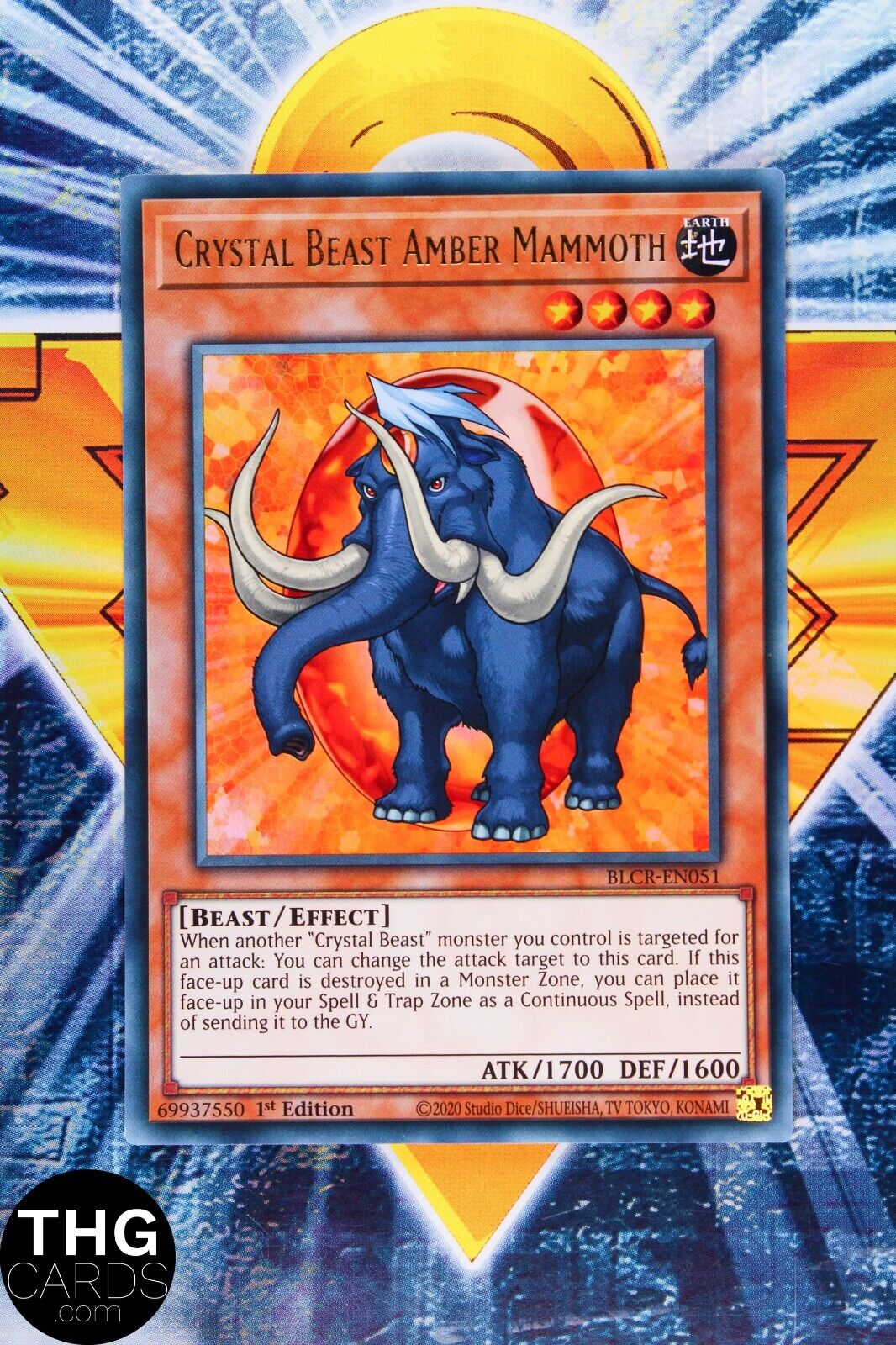 Crystal Beast Amber Mammoth BLCR-EN051 1st Edition Ultra Rare Yugioh Playset