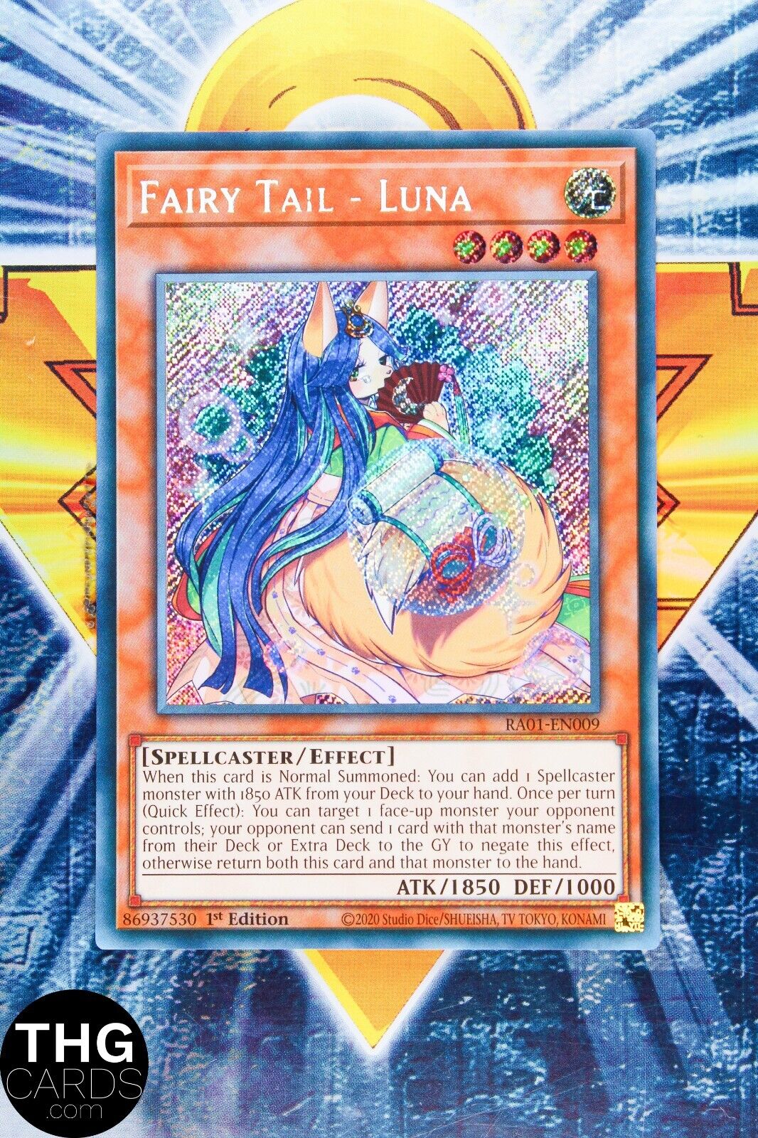 Fairy Tail - Luna RA01-EN009 1st Edition Secret Rare Yugioh Card