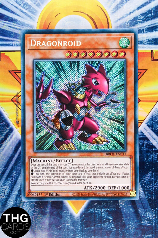 Dragonroid BROL-EN011 1st Edition Secret Rare Yugioh Card