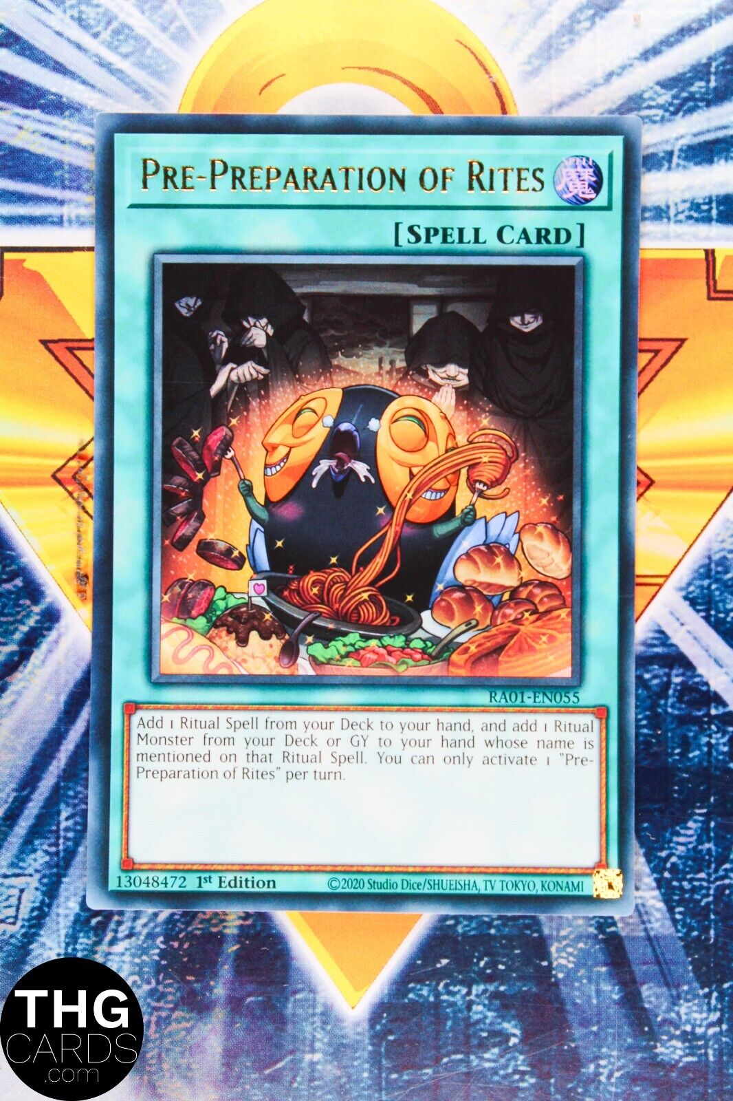 Pre-Preparation of Rites RA01-EN055 1st Ultra Rare Yugioh Card