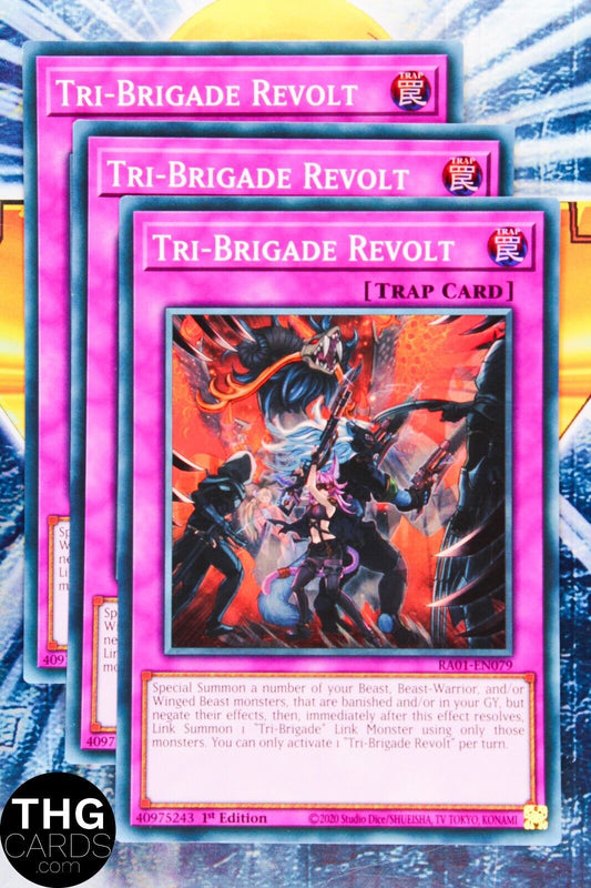 Tri-Brigade Revolt RA01-EN079 1st Edition Super Rare Yugioh Card Playset