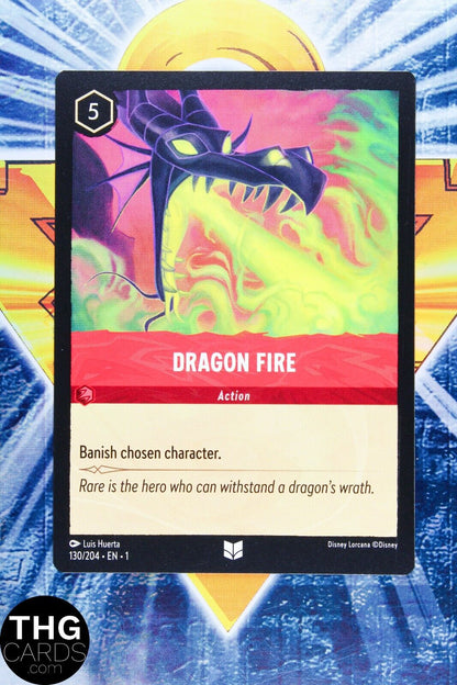 Dragon Fire 130/204 Non Foil Uncommon Lorcana First Chapter Card
