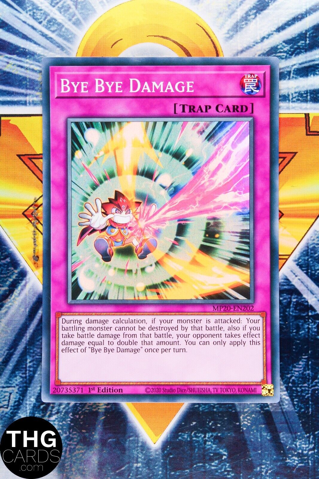 Bye Bye Damage MP20-EN202 1st Super Rare Yugioh Card