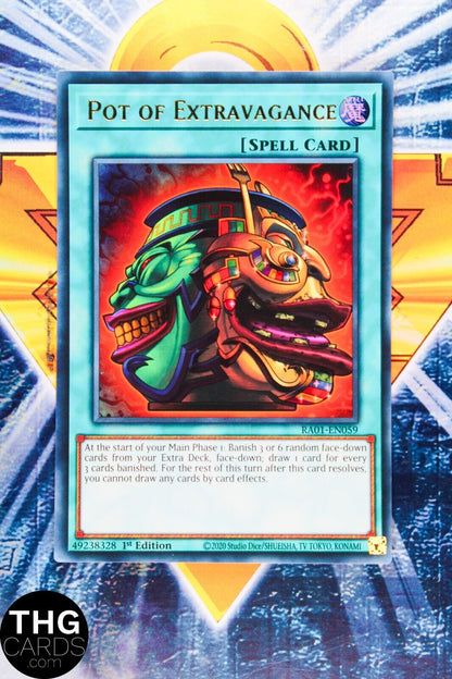 Pot of Extravagance RA01-EN059 1st Edition Ultra Rare Yugioh Card