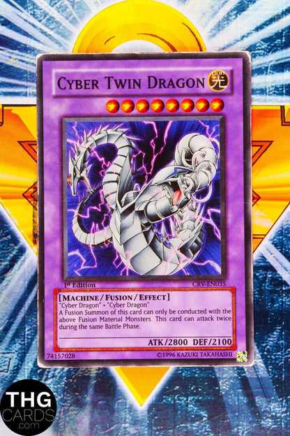 Cyber Twin Dragon CRV-EN035 1st Edition Super Rare Yugioh Card 4