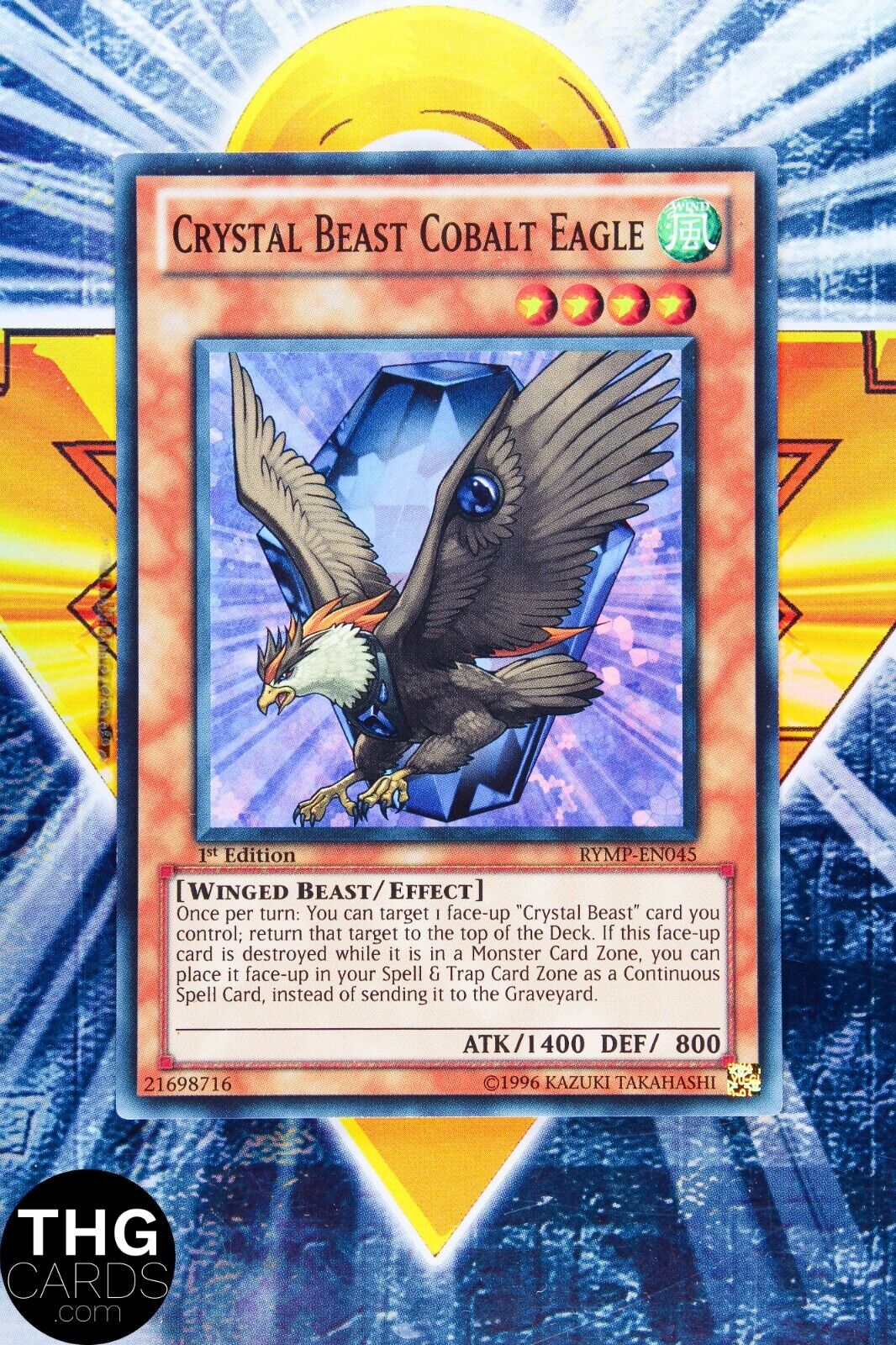 Crystal Beast Cobalt Eagle RYMP-EN045 1st Edition Super Rare Yugioh Card