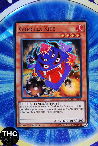 Guerilla Kite WSUP-EN040 1st Edition Super Rare Yugioh Card