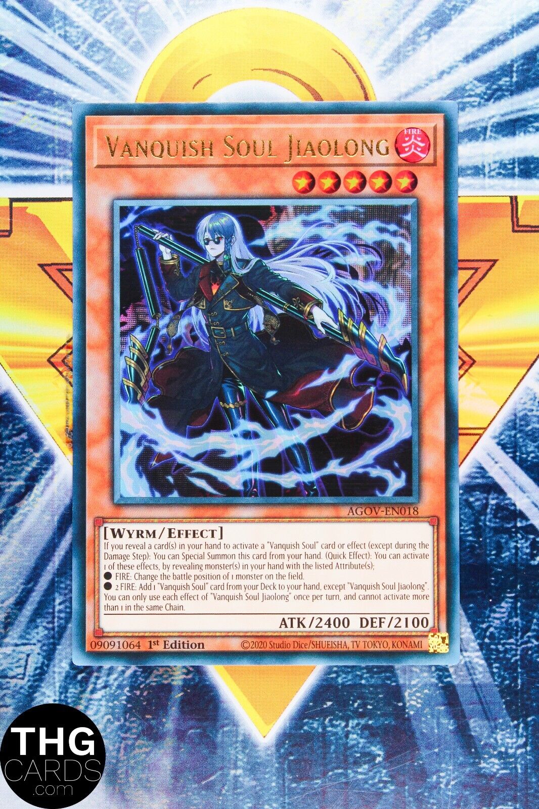 Vanquish Soul Jiaolong AGOV-EN018 1st Edition Ultra Rare Yugioh Card