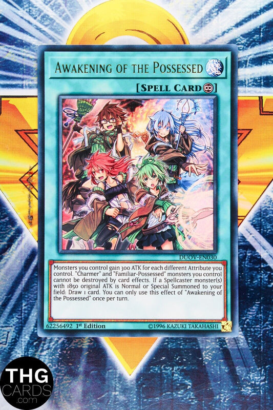 Awakening of the Possessed DUOV-EN030 1st Edition Ultra Rare Yugioh Card