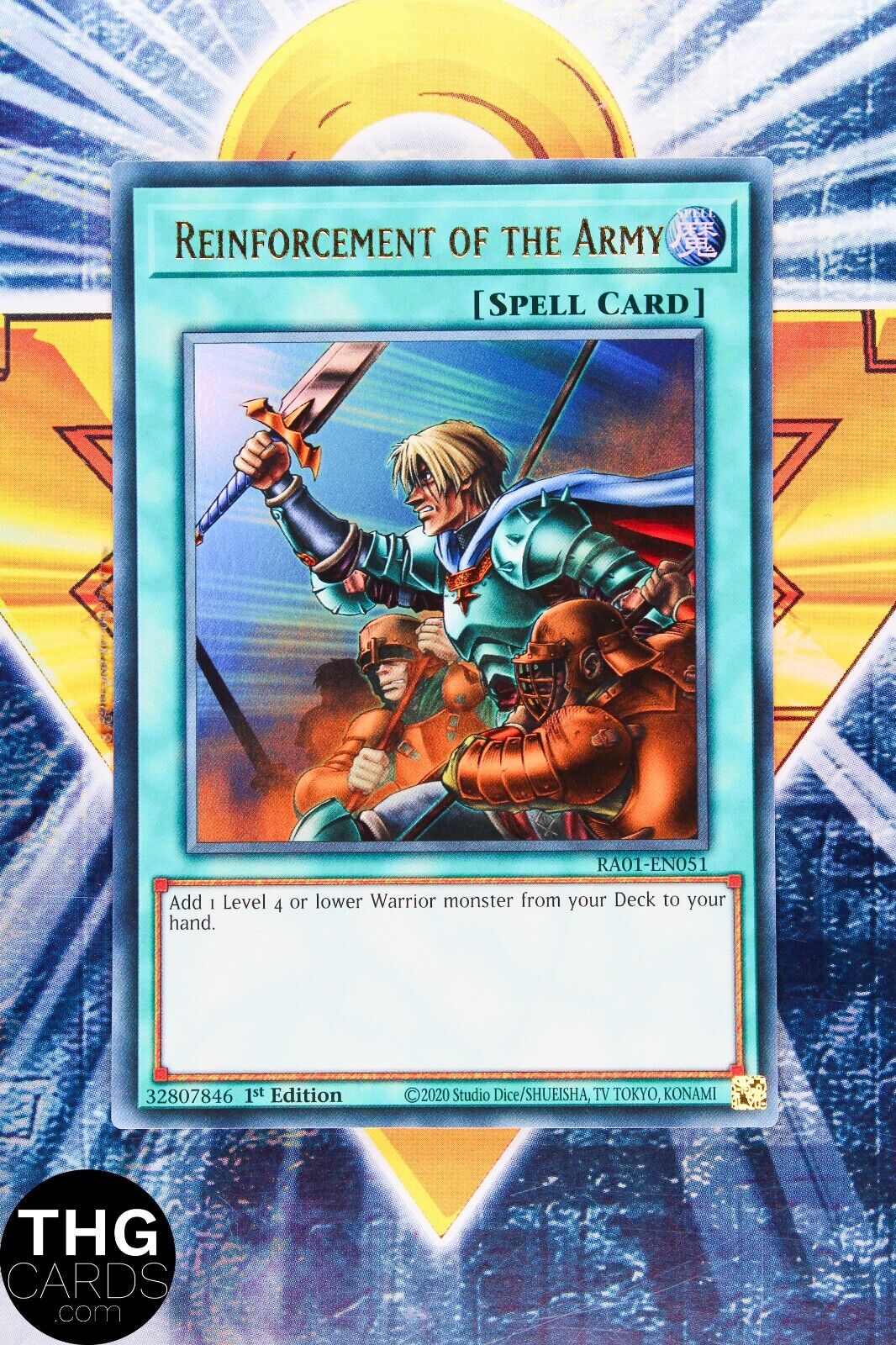 Reinforcement of the Army RA01-EN051 1st Edition Ultra Rare Yugioh Card