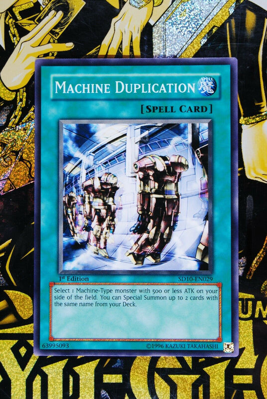 Machine Duplication SD10-EN029 1st Edition Common Yugioh Card