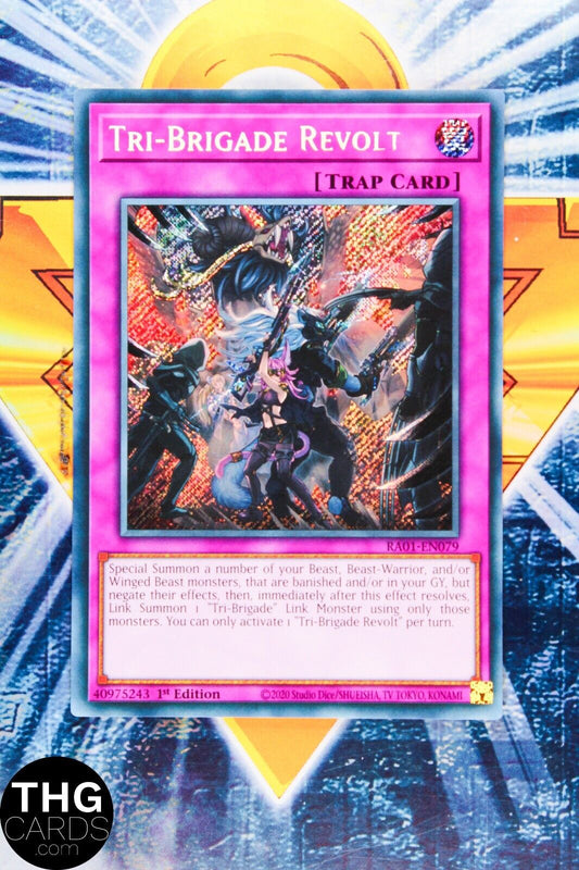 Tri-Brigade Revolt RA01-EN079 1st Edition Secret Rare Yugioh Card