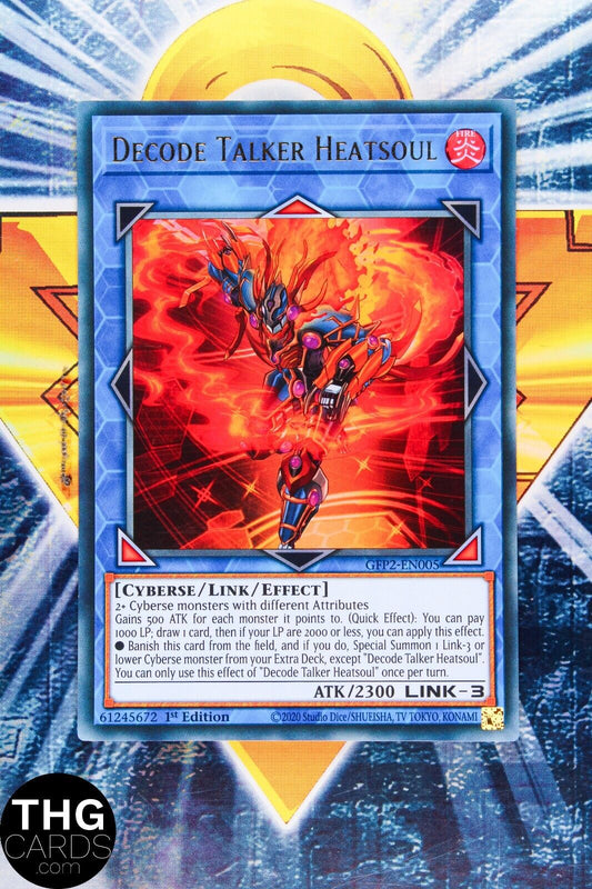 Decode Talker Heatsoul GFP2-EN005 1st Edition Ultra Rare Yugioh Card