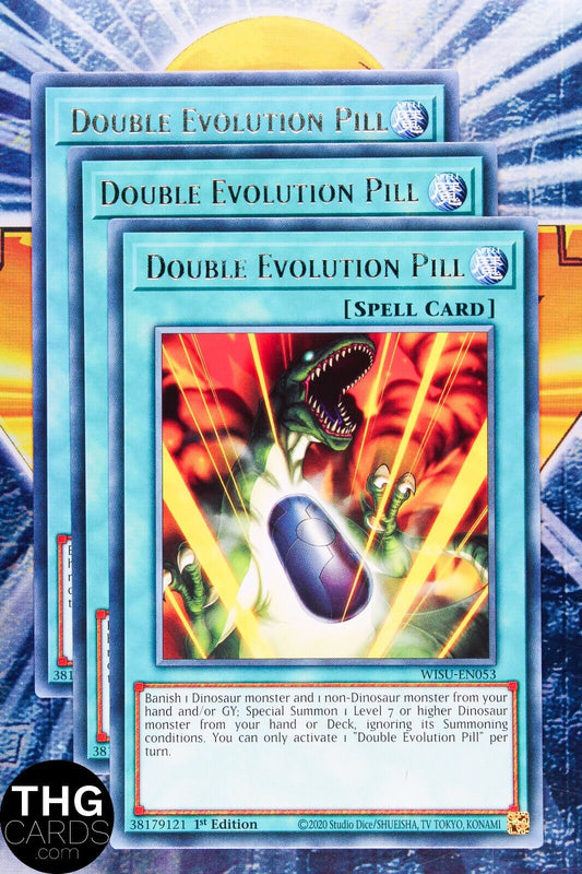 Double Evolution Pill WISU-EN053 1st Edition Rare Yugioh Card Playset