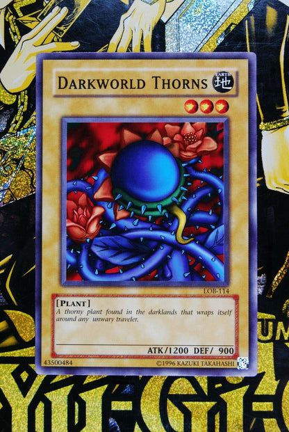 Darkworld Thorns LOB-114 Common Yugioh Card NM