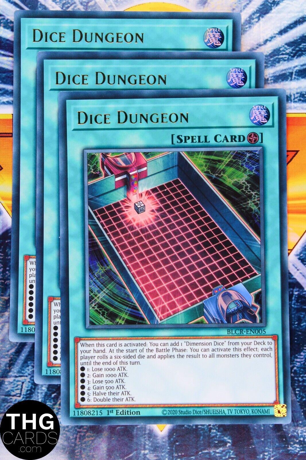 Dice Dungeon BLCR-EN005 1st Ultra Rare Yugioh Card Playset