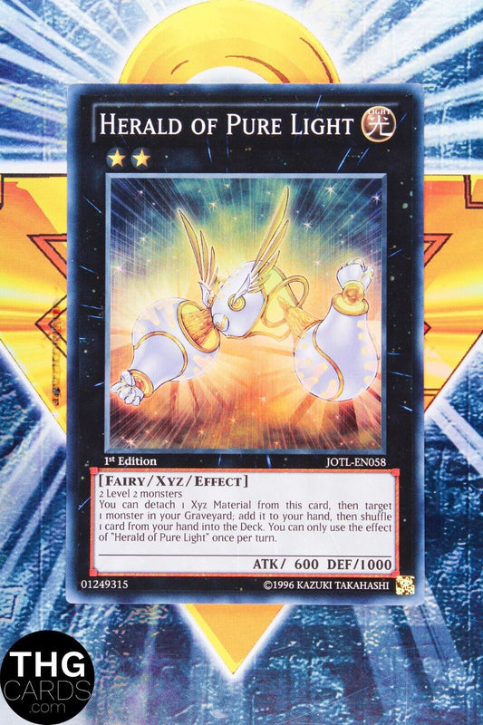 Herald of Pure Light JOTL-EN058 1st Edition Super Rare Yugioh Card