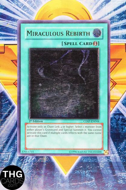 Miraculous Rebirth CDIP-EN044 1st Edition Ultimate Rare Yugioh Card