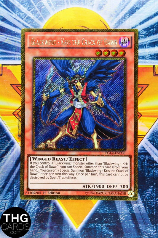 Blackwing - Kris the Crack of Dawn PGL2-EN006 1st Ed Secret Rare Yugioh Card 2