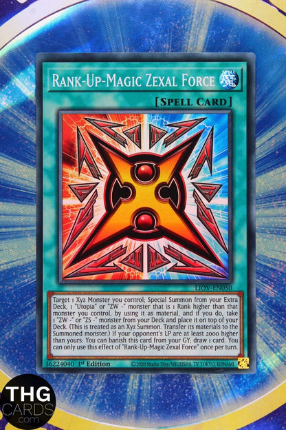 Rank-Up-Magic Zexal Force LIOV-EN050 1st Edition Super Rare Yugioh Card