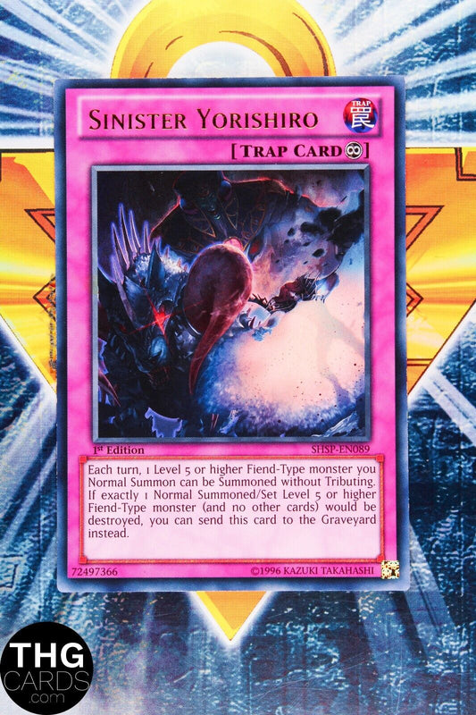 Sinister Yorishiro SHSP-EN089 1st Edition Ultra Rare Yugioh Card