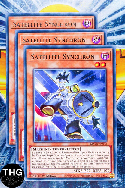 Satellite Synchron MZMI-EN045 1st Edition Rare Yugioh Card Playset