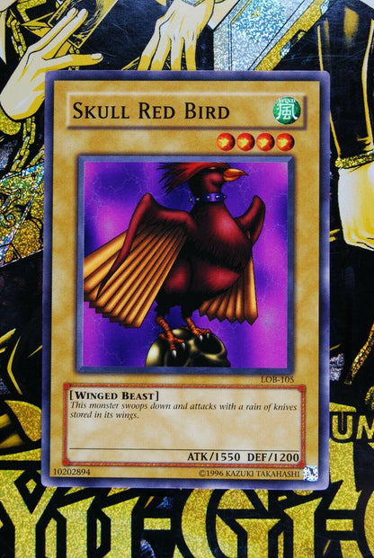 Skull Red Bird LOB-105 Common Yugioh Card