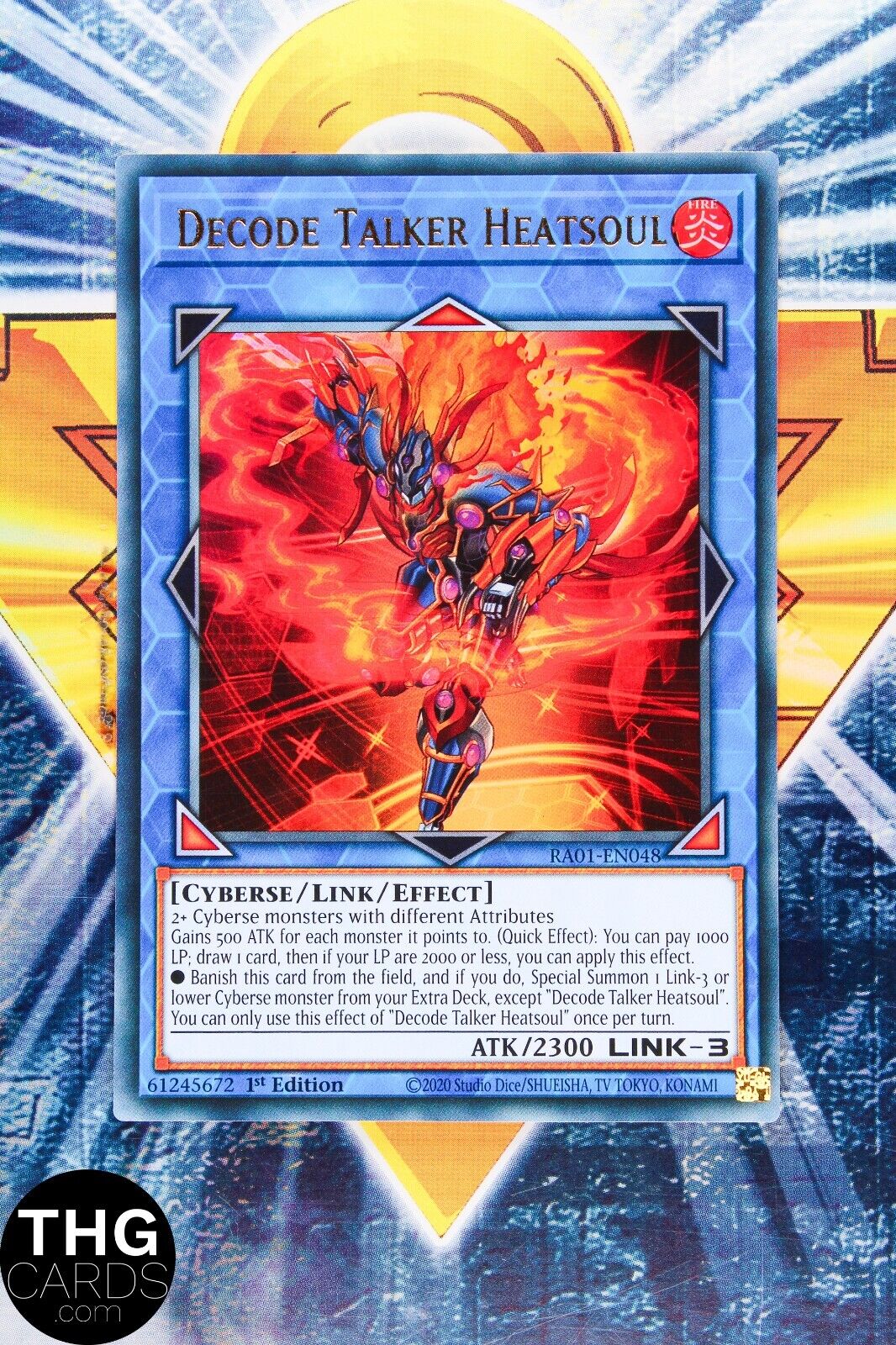 Decode Talker Heatsoul RA01-EN048 1st Edition Ultra Rare Yugioh Card