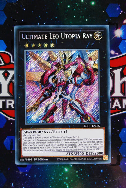 Ultimate Leo Utopia Ray BROL-EN027 1st Edition Secret Rare Yugioh Card Set