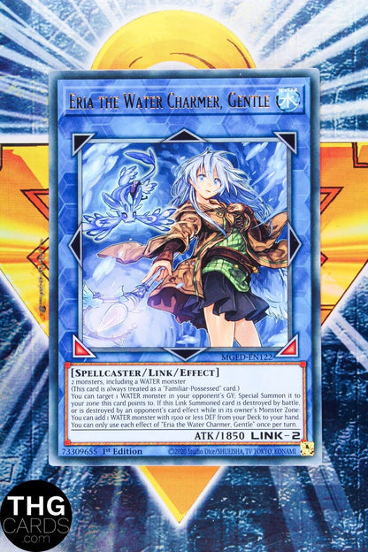 Eria the Water Charmer, Gentle MGED-EN122 1st Edition Gold Rare Yugioh Card