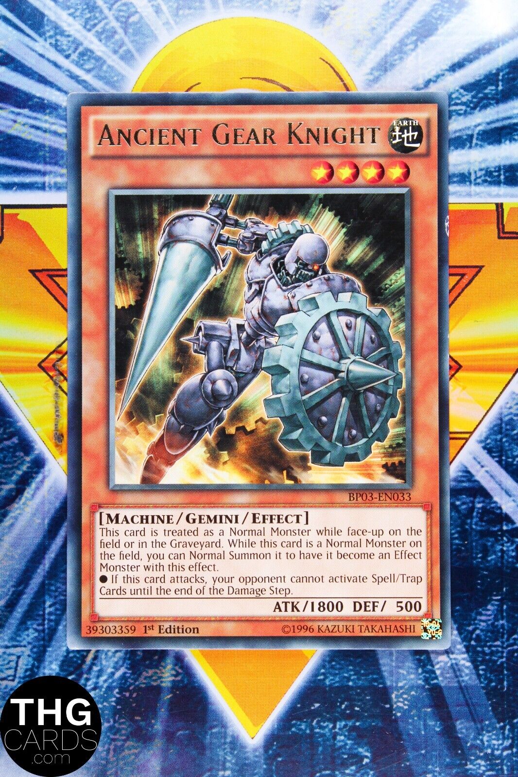 Ancient Gear Knight BP03-EN033 1st Edition Black Rare Yugioh Card