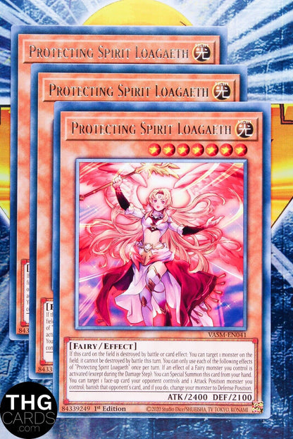 Protecting Spirit Loagaeth VASM-EN041 1st Edition Rare Yugioh Card Playset