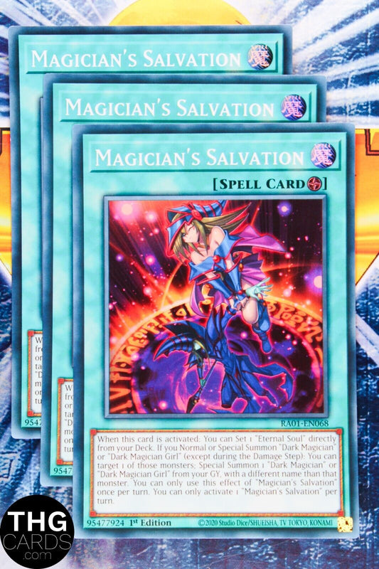 Magician's Salvation RA01-EN068 1st Edition Super Rare Yugioh Card Playset