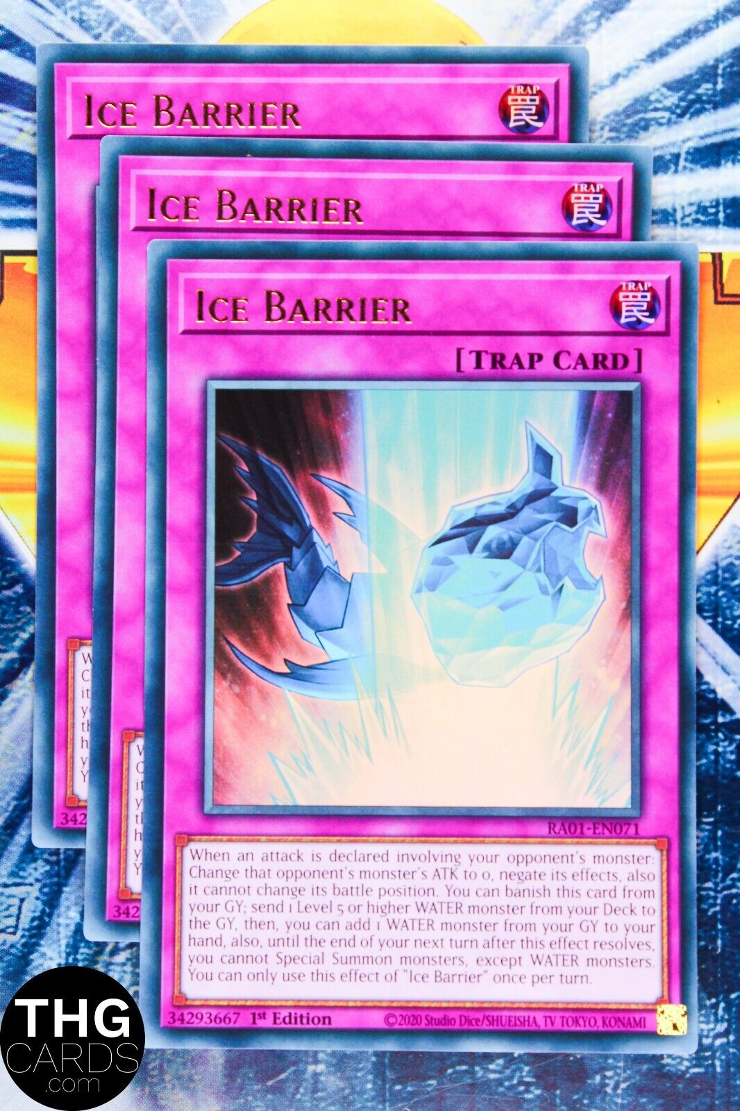 Ice Barrier RA01-EN071 1st Edition Ultra Rare Yugioh Card Playset