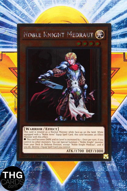 Noble Knight Medraut NKRT-EN006 Platinum Ultra Rare Yugioh Card