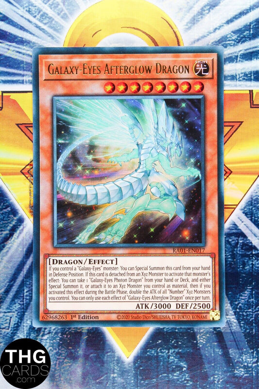 Galaxy-Eyes Afterglow Dragon RA01-EN017 1st Edition Ultra Rare Yugioh Card