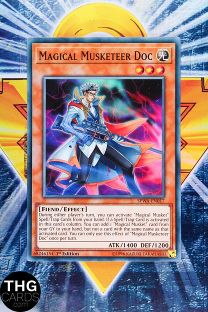 Magical Musketeer Doc SPWA-EN017 1st Edition Super Rare Yugioh Card