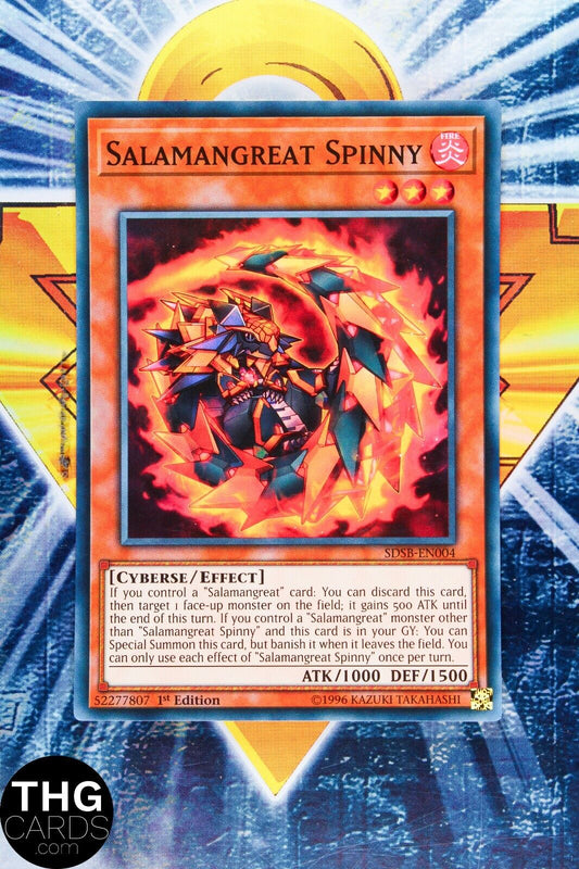 Salamangreat Spinny SDSB-EN004 Super Rare 1st Edition Yugioh Card