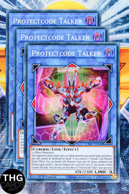 Protectcode Talker CYAC-EN048 1st Edition Super Rare Yugioh Card Playset
