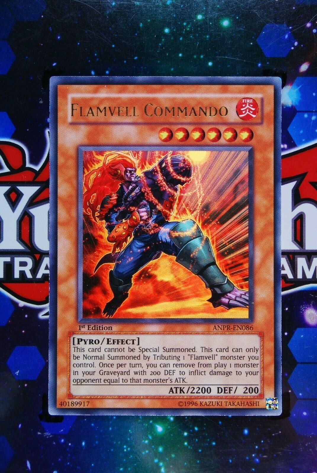 Flamvell Commando ANPR-EN086 1st Edition Ultra Rare Yugioh Card