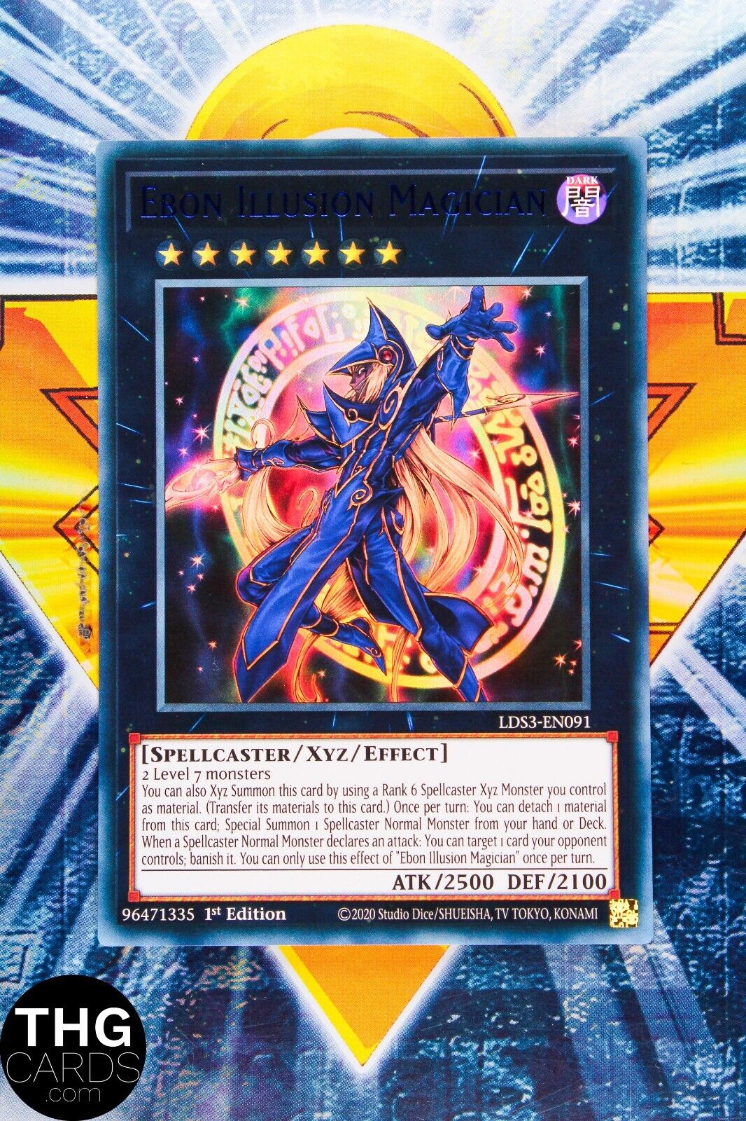 Ebon Illusion Magician LDS3-EN091 1st Edition Blue Ultra Rare Yugioh Card