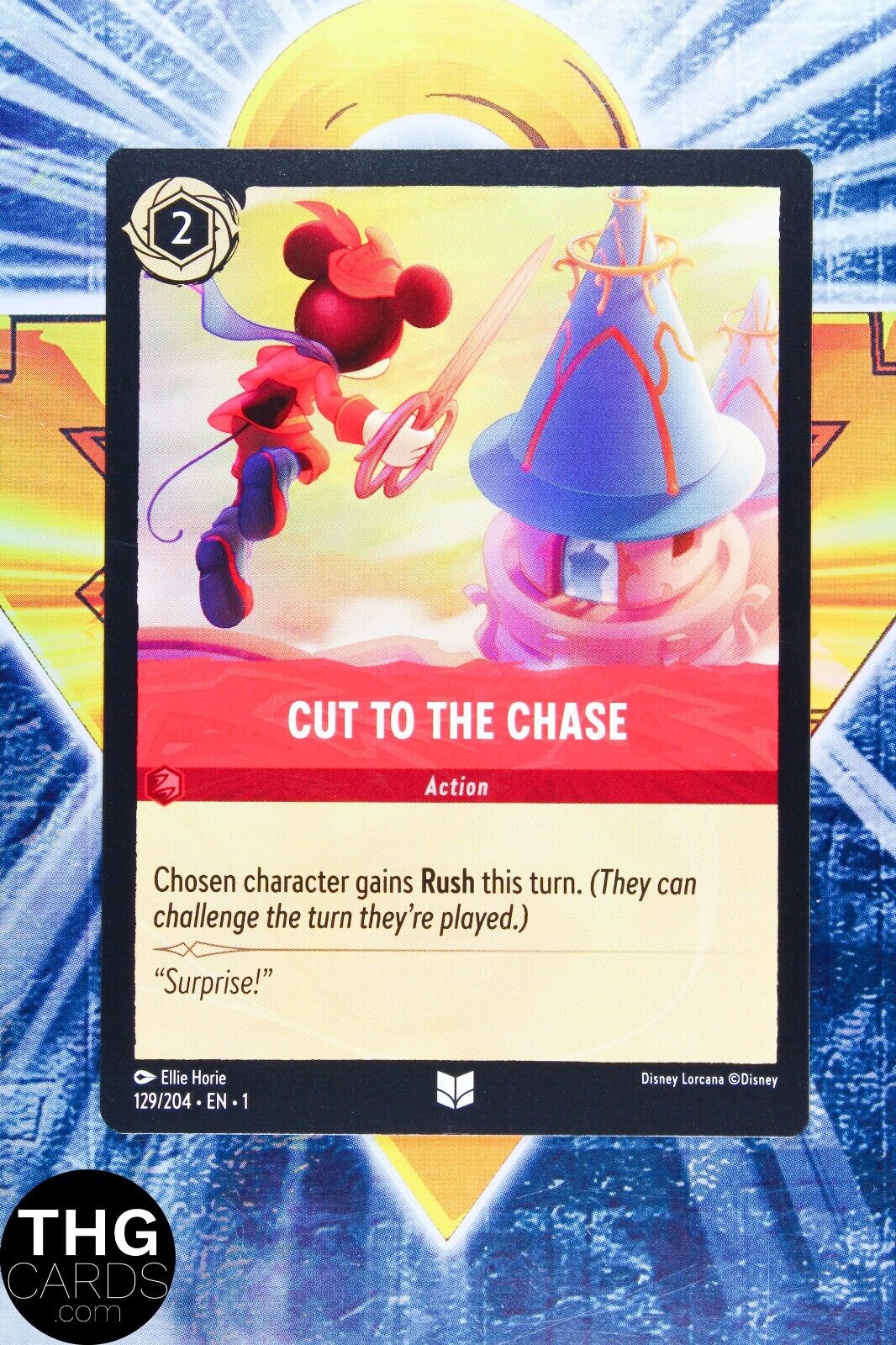 Cut to the Chase 129/204 Non Foil Uncommon Lorcana First Chapter Card